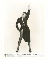 7w662 STAR IS BORN 8x10 still '54 full-length smiling Judy Garland dancing in costume!