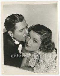 7w714 TO MARY - WITH LOVE 8x10 still '36 romantic close up of pretty Myrna Loy & Warner Baxter!