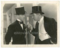7w717 TOP HAT 8x10 still '35 c/u of Fred Astaire & Edward Everett Horton in tuxedos!