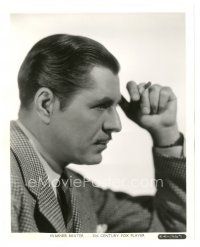 7w747 WARNER BAXTER 8x10 still '30s wonderful profile portrait in suit & tie by Gene Kornman!