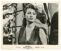 7w763 WOMAN OF THE RIVER 8x10 still '57 great portrait image of sexiest Sophia Loren!