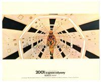 7w126 2001: A SPACE ODYSSEY color English FOH LC '68 Kubrick, astronaut in ship in Cinerama!