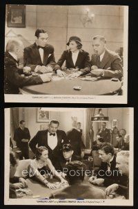 7x928 GAMBLING LADY 2 8x10 stills '34 pretty Barbara Stanwyck, O'Brien & McCrea gambling!
