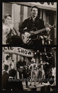 7x972 ROUSTABOUT 2 7.25x9.25 stills '64 Elvis Presley on stage with half-dressed girls!