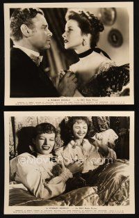 7x997 WOMAN REBELS 2 8x10 stills '36 romantic c/u of feminist Katharine Hepburn & Herbert Marshall!