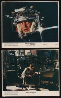 7x896 BRAINSTORM 2 8x10 mini LCs '83 cool image of Christopher Walken in helmet & in lab!