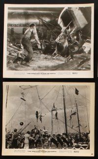 7x386 GREATEST SHOW ON EARTH 8 8x10 stills R60 cool images from Cecil B. DeMille circus classic!
