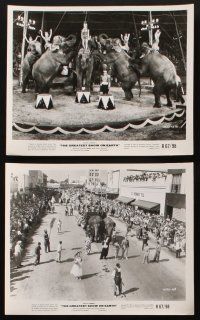 7x546 GREATEST SHOW ON EARTH 7 8x10 stills R67 Cecil B. DeMille circus classic, train wreck!