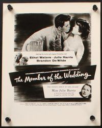 7x251 MEMBER OF THE WEDDING 9 8x10 stills '53 Ethel Waters, Miss Julie Harris becomes a woman!