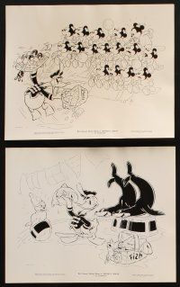 7x431 MICKEY'S CIRCUS 8 8x10 stills '36 Walt Disney animation, images of Donald Duck & more!