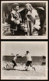 7x777 MORGAN THE PIRATE 4 8x10 stills '61 barechested swashbuckler Steve Reeves in action!
