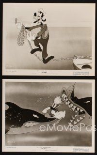 7x781 NO SAIL 4 8x10 stills '45 Walt Disney, wacky artwork images of Goofy, Donald Duck & sharks!