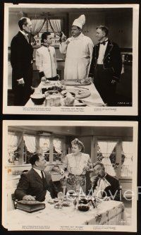 7x782 NOTHING BUT TROUBLE 4 8x10 stills '45 chef & waiter Stan Laurel & Oliver Hardy, Mary Boland!