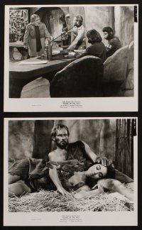 7x460 PLANET OF THE APES 8 8x10 stills '68 Charlton Heston, Linda Harrison & simian co-stars!