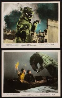 7x178 GORGO 10 color 8x10 stills '61 great special effects images of monster terrorizing landmarks!