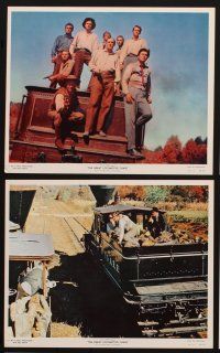 7x085 GREAT LOCOMOTIVE CHASE 12 color 8x10 stills '56 Disney, Fess Parker, Jeff Hunter, trains!