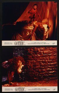 7x376 GOTHIC 8 color English FOH LCs '87 Ken Russell, Gabriel Byrne, Julian Sands, horror!