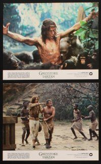 7x390 GREYSTOKE 8 8x10 mini LCs '84 Christopher Lambert as Tarzan, Andie MacDowell!