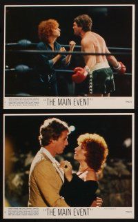 7x422 MAIN EVENT 8 8x10 mini LCs '79 great images of Barbra Streisand with boxer Ryan O'Neal!