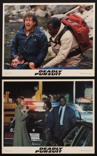 7x490 SHOOT TO KILL 8 8x10 mini LCs '88 Sidney Poitier & Tom Berenger, Deadly Pursuit!