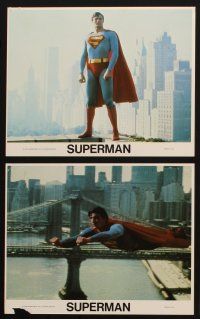 7x503 SUPERMAN 8 8x10 mini LCs '78 Christopher Reeve as Clark Kent with Margot Kidder!