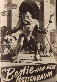 7y499 20 MILLION MILES TO EARTH Austrian program '58 great different images of the monster!