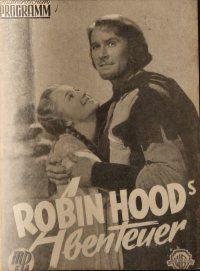 7y504 ADVENTURES OF ROBIN HOOD Austrian program R40s Errol Flynn, Olivia De Havilland, different!