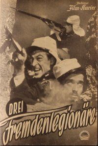 7y517 BEAU GESTE Austrian program '52 William Wellman, Legionnaire Gary Cooper, different images!