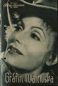 7y051 CONQUEST Austrian program '38 Greta Garbo as Walewska, Charles Boyer as Napoleon, different!