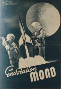 7y537 DESTINATION MOON Austrian program '52 Robert A. Heinlein, cool different sci-fi images!