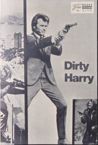 7y543 DIRTY HARRY Austrian program '72 many great images of Clint Eastwood, Don Siegel classic!
