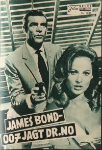 7y545 DR. NO Austrian program '63 different images of Sean Connery as James Bond & Ursula Andress!