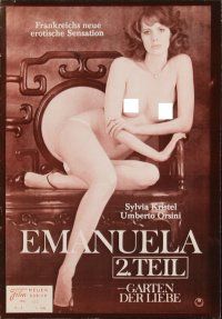 7y552 EMMANUELLE 2 THE JOYS OF A WOMAN Austrian program '76 sexy naked Sylvia Kristel, different!