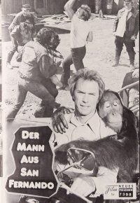 7y556 EVERY WHICH WAY BUT LOOSE Austrian program '78 Clint Eastwood & orangutan Clyde, different!