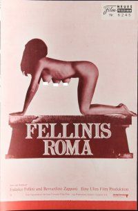 7y557 FELLINI'S ROMA Austrian program '72 the fall of the Roman Empire, different sexy images!