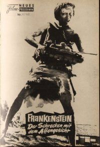 7y568 FRANKENSTEIN CONQUERS THE WORLD Austrian program '67 cool different monster images!