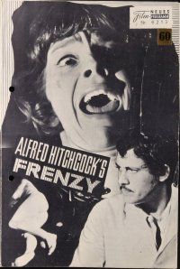 7y570 FRENZY Austrian program '72 written by Anthony Shaffer, Alfred Hitchcock, different images!