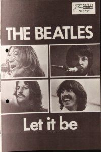 7y605 LET IT BE Austrian program '70 many images of The Beatles, John, Paul, Ringo, & George!