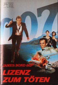 7y607 LICENCE TO KILL Austrian program '89 different images of Timothy Dalton as James Bond!