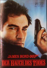 7y608 LIVING DAYLIGHTS Austrian program '87 different images of Timothy Dalton as James Bond!