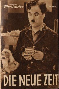7y059 MODERN TIMES Austrian program '36 different images of Charlie Chaplin & Paulette Goddard!