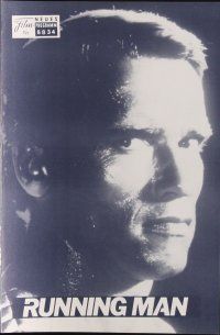 7y649 RUNNING MAN Austrian program '88 different images of Arnold Schwarzenegger!