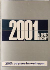 7y114 2001: A SPACE ODYSSEY German program '68 Stanley Kubrick, filled with great images!