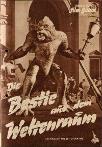 7y112 20 MILLION MILES TO EARTH German program '57 lots of different images of the monster!