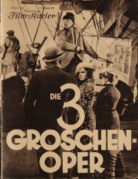 7y003 3 PENNY OPERA German program '31 G.W. Pabst's Die 3 Groschen-Oper, Mack the Knife!
