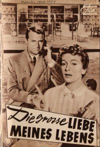 7y119 AFFAIR TO REMEMBER German program '58 different images of Cary Grant & pretty Deborah Kerr!