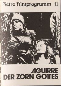 7y121 AGUIRRE, THE WRATH OF GOD German program R81 Werner Herzog, crazy Klaus Kinski, great images!