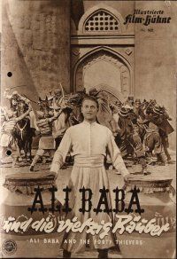 7y122 ALI BABA & THE FORTY THIEVES German program '50 Maria Montez, Jon Hall, Bey, different!