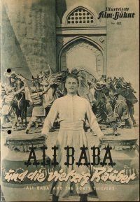 7y123 ALI BABA & THE FORTY THIEVES German program R50s Maria Montez, Jon Hall, Bey, different!