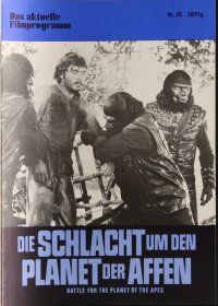 7y137 BATTLE FOR THE PLANET OF THE APES German program '73 war between apes & humans, different!